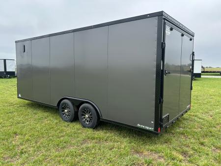 New 2026 Rock Solid 8.5x20 Tandem 10K Cargo w/ .080 Polycore Sides, 7' Interior Height, & Ramp Door