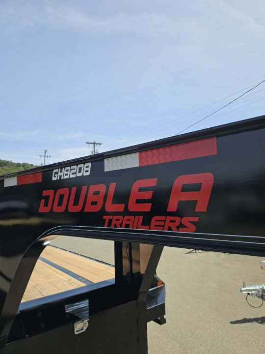New 2027 Double A GHB208-30HBT GOOSENECK Equipment Trailer 30' W/HYDRAULIC DOVETAIL