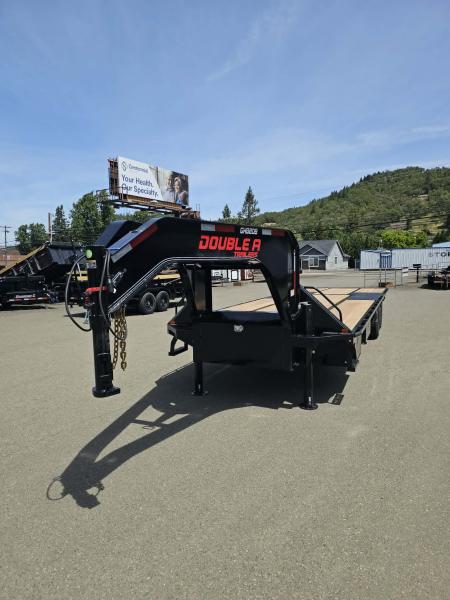 New 2027 Double A GHB208-30HBT GOOSENECK Equipment Trailer 30' W/HYDRAULIC DOVETAIL