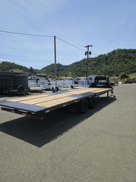 New 2027 Double A GHB208-30HBT GOOSENECK Equipment Trailer 30' W/HYDRAULIC DOVETAIL