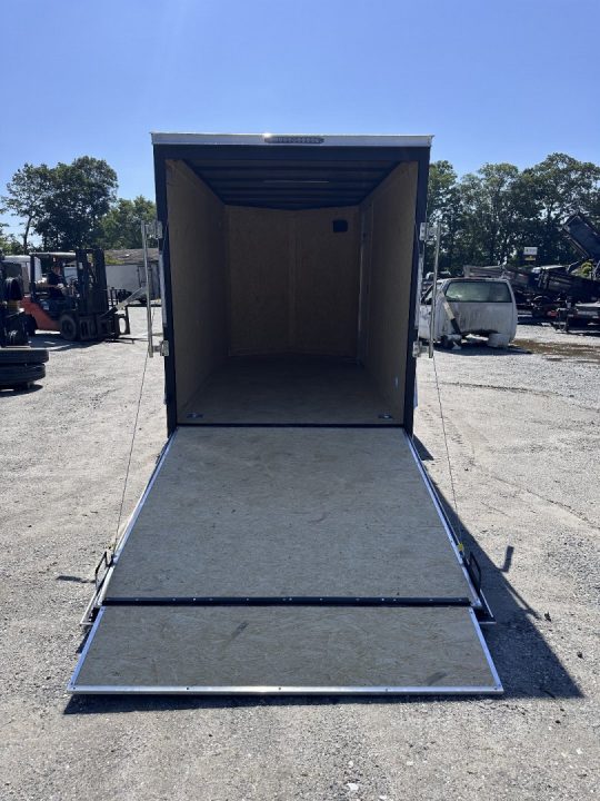 New 2026 Covered Wagon Trailers 6X12SA Cargo / Enclosed Trailer / Polycore White Exterior / Side Door with Bar Lock