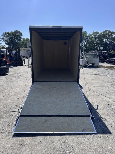 New 2026 Covered Wagon Trailers 6X12SA Cargo / Enclosed Trailer / Polycore White Exterior / Side Door with Bar Lock