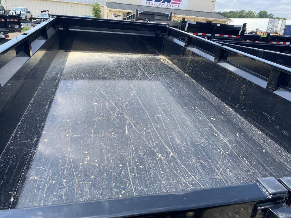 New 2026 Load Trail (SCRATCH AND DENT) (DEMO) 83x14 Low-Pro 14k w/2 Ft Sides & 7ga Floor Dump Trailer