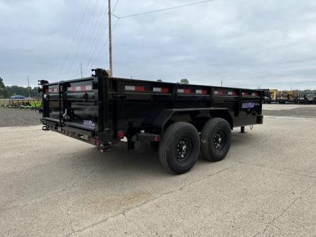 New 2026 Load Trail (SCRATCH AND DENT) (DEMO) 83x14 Low-Pro 14k w/2 Ft Sides & 7ga Floor Dump Trailer