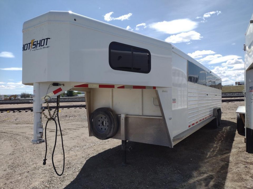 Used 2022 Trails West 28' Hotshot Stock / Stock Combo Trailer