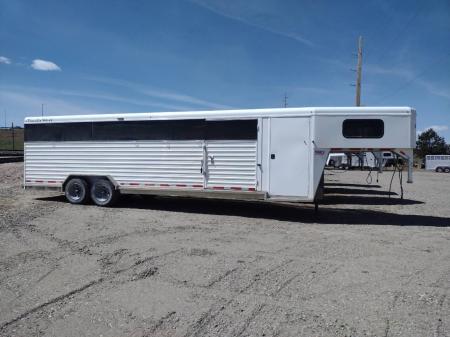 Used 2022 Trails West 28' Hotshot Stock / Stock Combo Trailer