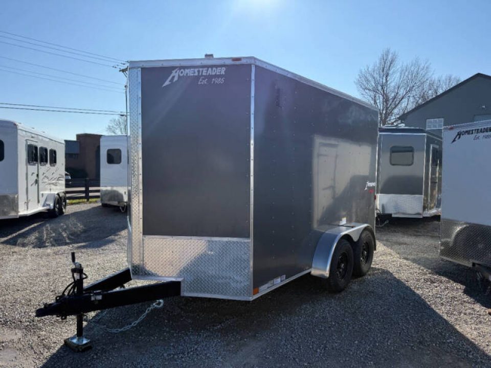 New 2026 Homesteader Trailer 7x12x7 Intrepid HD Ramp Door Package W/ 5200# Axles & Polycor Cargo / Enclosed Trailer