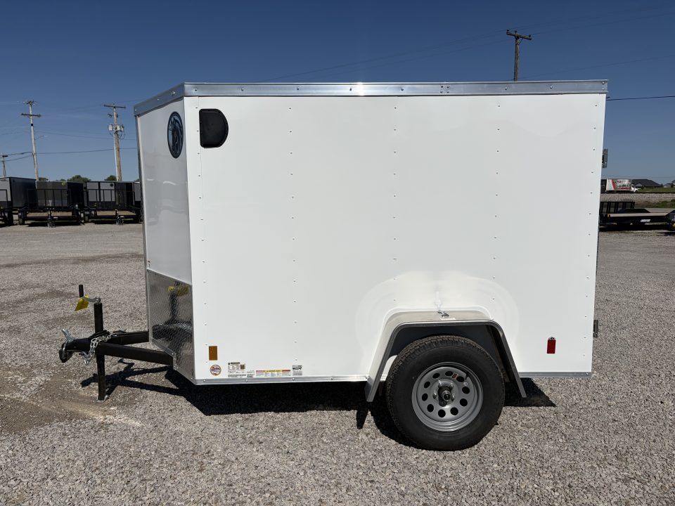 New 2026 Darkhorse Cargo DHW5X8SA30 (5' x 8') 2.9K V-Nose Cargo / Enclosed Trailer