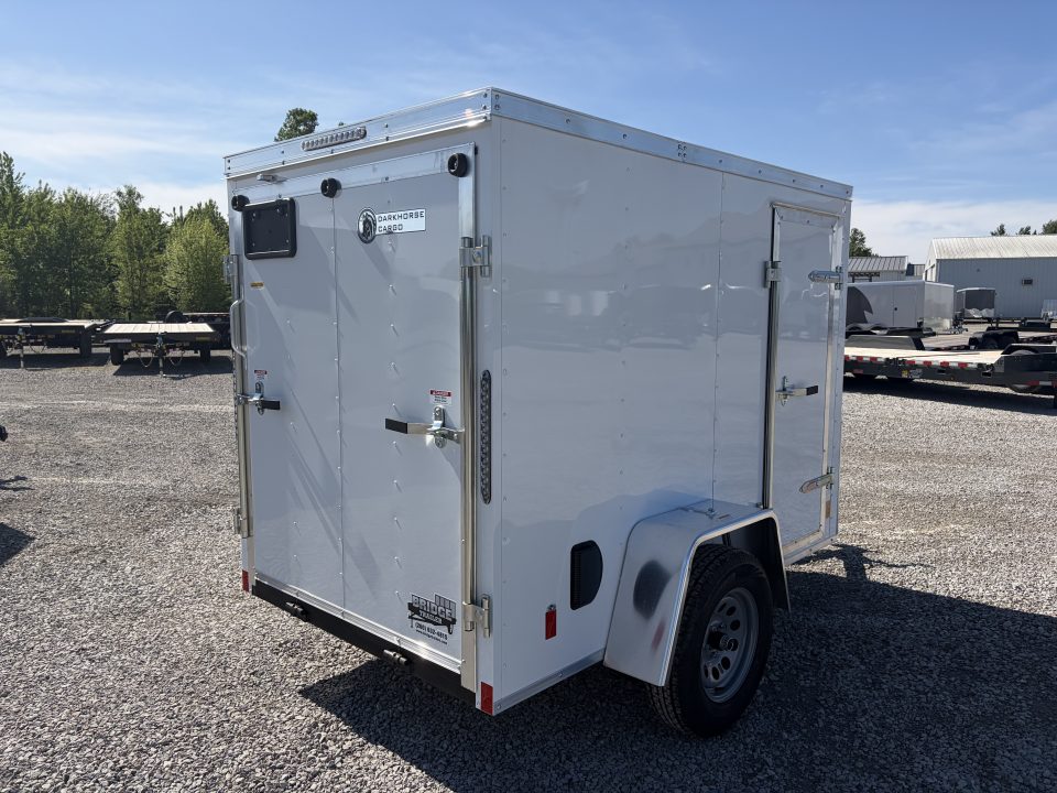 New 2026 Darkhorse Cargo DHW5X8SA30 (5' x 8') 2.9K V-Nose Cargo / Enclosed Trailer