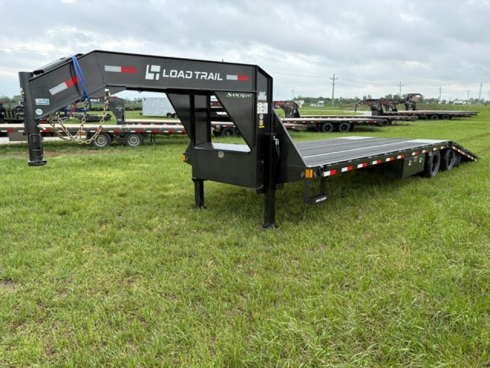 New 2026 Load Trail 102x32 Tandem 24K GN Hydrotail W/ 12' Tail, Hydro Jacks, & Full Blackwood Floor