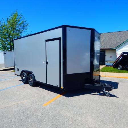 New 2026 Impact Trailers 8.5 x 16 Quake Flat Top V-Nose 7K Cargo / Enclosed Trailer