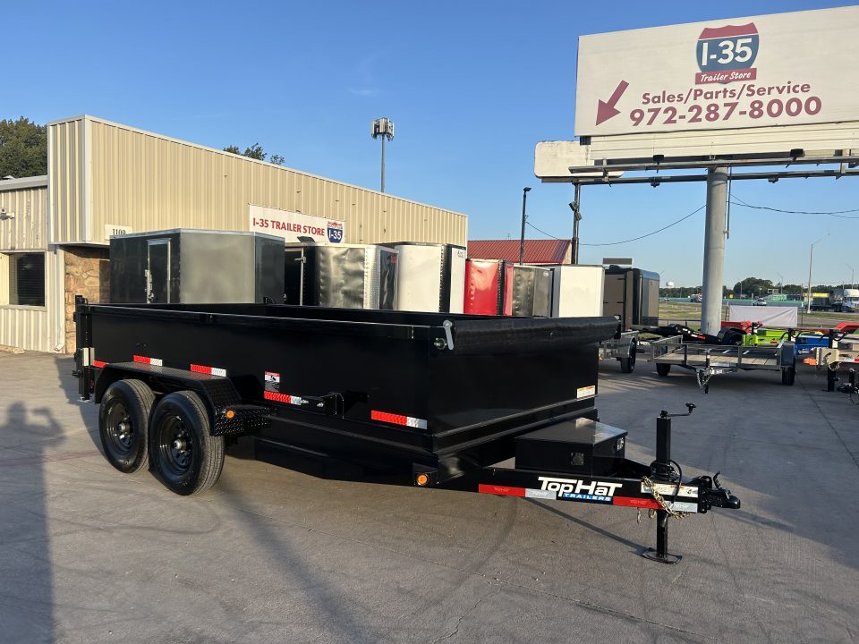 New 2026 Top Hat Trailers DE14 14'x83"x2' Dump Trailer