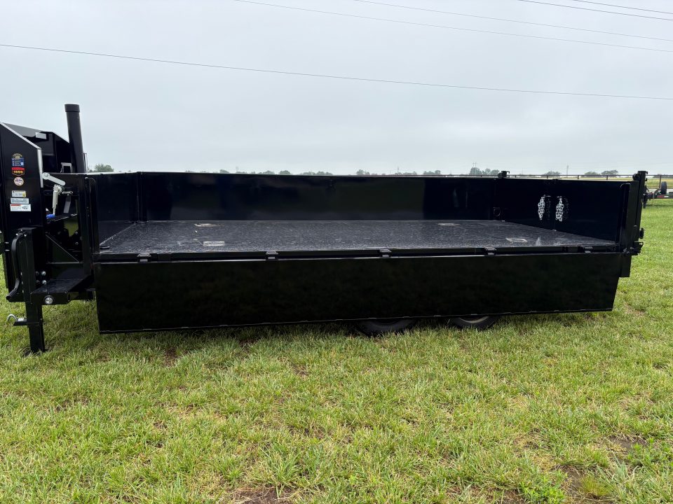 New 2027 MAXX-D 96x16 Tandem 17.5K GN Dump Trailer W/ Fold Down Sides & Telescopic Hoist