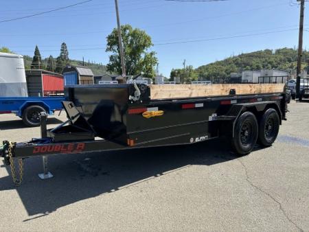 New DUMP 2027 DOUBLE A ELP147-14 7X14 TANDEM AXLE 14000 GVWR TRAILER