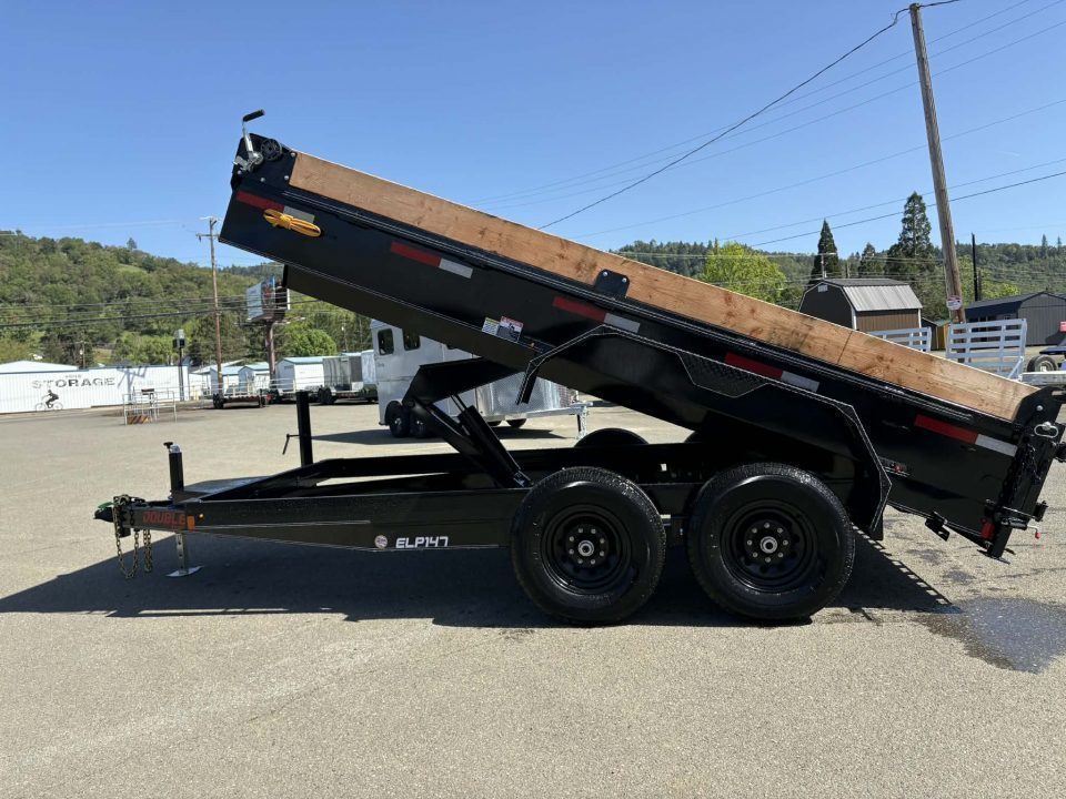 New DUMP 2027 DOUBLE A ELP147-14 7X14 TANDEM AXLE 14000 GVWR TRAILER