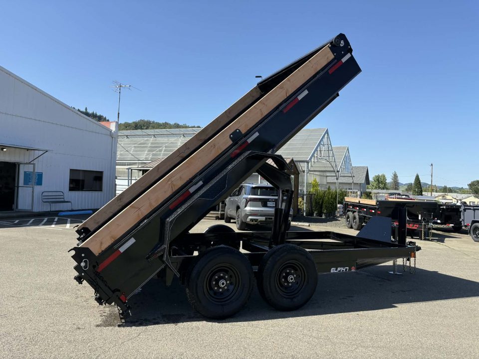 New DUMP 2027 DOUBLE A ELP147-14 7X14 TANDEM AXLE 14000 GVWR TRAILER