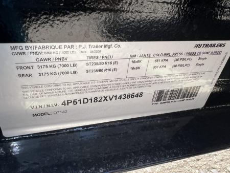 New 2027 PJ Trailers 14' D7 Dump Dump Trailer