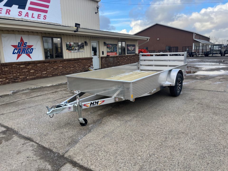 New 2026 H&H Trailers 76X12 Aluminum 3K w/solid sides Landscape Trailer