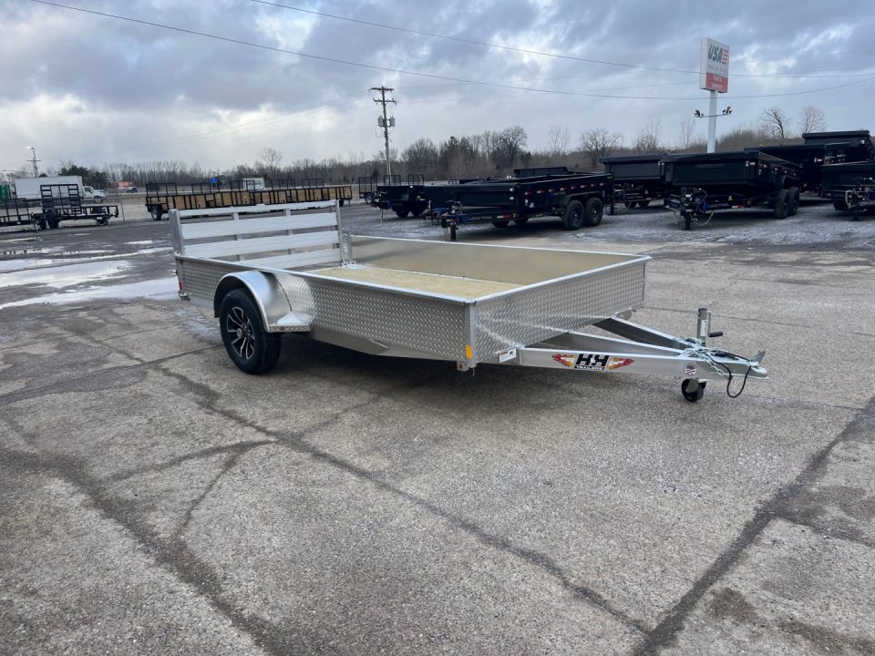 New 2026 H&H Trailers 76X12 Aluminum 3K w/solid sides Landscape Trailer