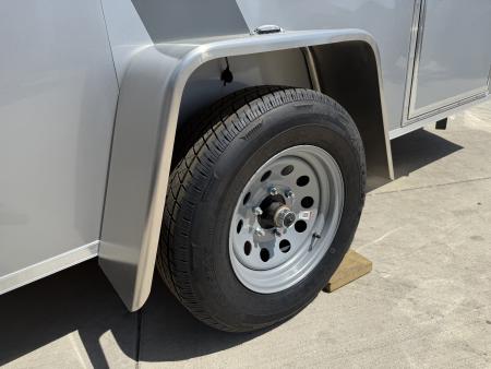 New NEW 2026 AERO 6x12 +2 V WHITE Interior QUALITY Enclosed Rear Ramp Cargo Trailer