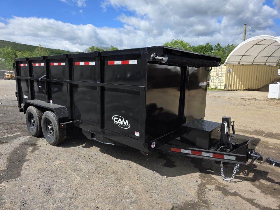 New 2026 Cam Superline BEAST 7X16 15.4K - 4' HIGH SIDES Dump Trailer
