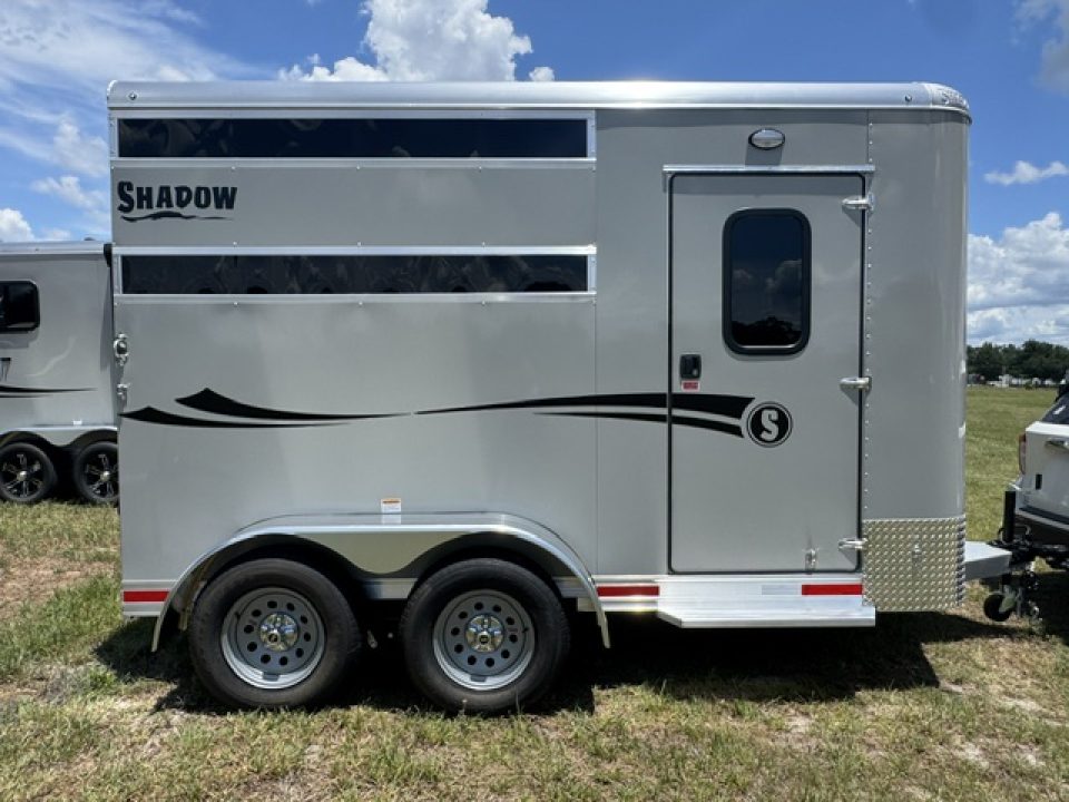 New 2027 Shadow Stablemate 2H Stock Horse Trailer W/ Plexi Horse Trailer