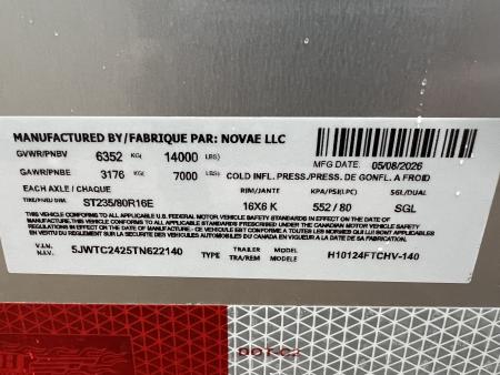 New 2026 H&H Trailers 24' Cargo H10124FTCHV-140 Cargo / Enclosed Trailer