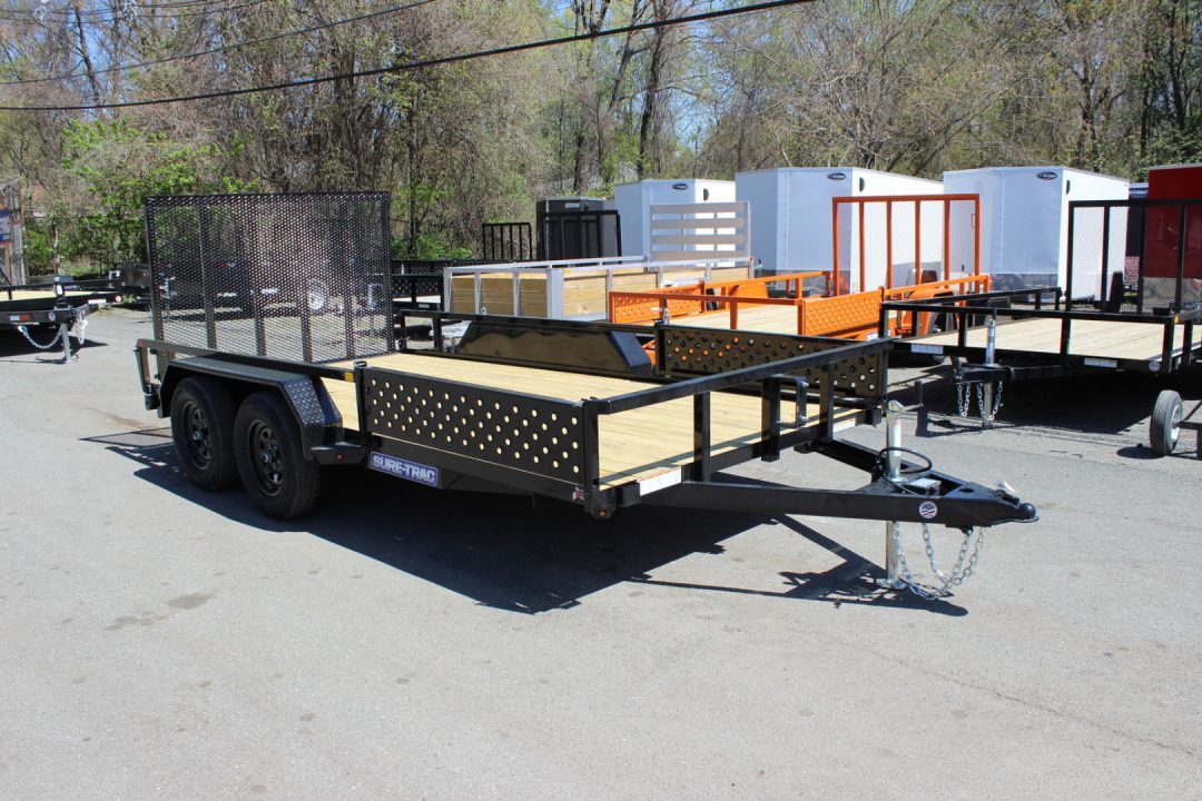 New 2026 Sure-Trac 7x14 Tube Top ATV Utility Trailer