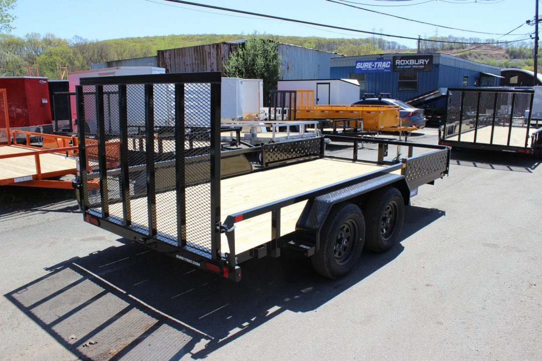 New 2026 Sure-Trac 7x14 Tube Top ATV Utility Trailer