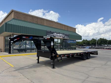 New #386265 2026 LOAD TRAIL GP 25 X 102 TANDEM AXLE LOW-PRO 14K FLATBED GOOSENECK W/ MAX RAMPS