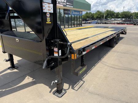 New #386265 2026 LOAD TRAIL GP 25 X 102 TANDEM AXLE LOW-PRO 14K FLATBED GOOSENECK W/ MAX RAMPS