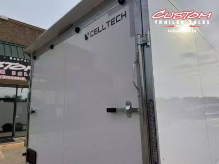 New #002609 2026 CELLTECH TA5 8.5 X 16 TANDEM AXLE ALL STEEL ENCLOSED 14K W/ REAR RAMP DOOR