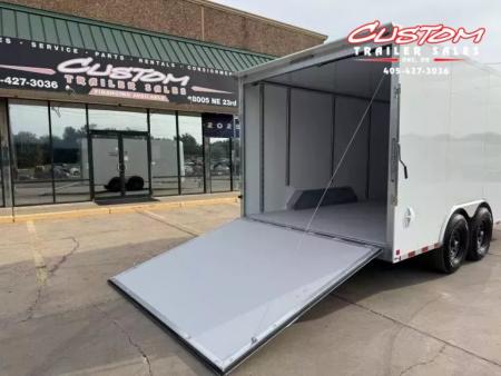 New #002609 2026 CELLTECH TA5 8.5 X 16 TANDEM AXLE ALL STEEL ENCLOSED 14K W/ REAR RAMP DOOR