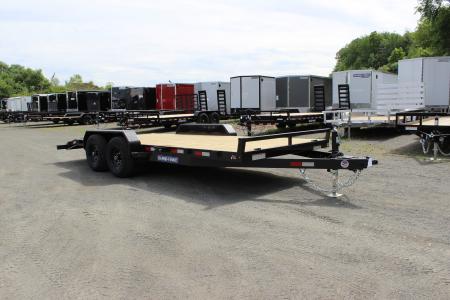 New 2026 Sure-Trac 7x18 10K Wood Deck Car Hauler
