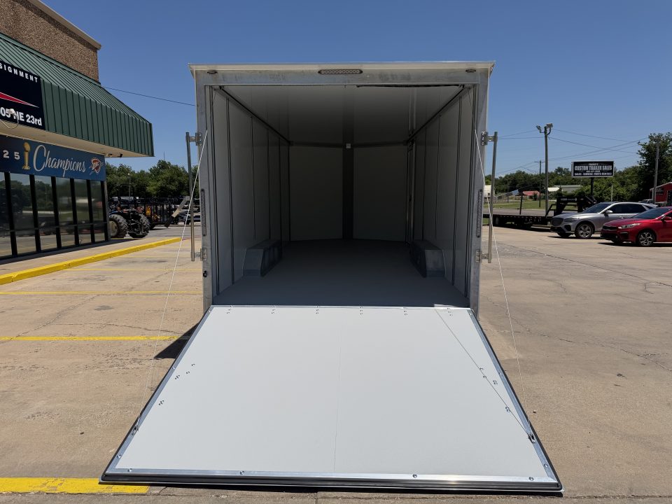 New #002610 2026 CELL TECH TA5 8.5 X 20 TANDEM AXLE ALL STEEL ENCLOSED 14K W/ REAR RAMP DOOR