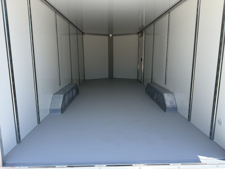 New #002610 2026 CELL TECH TA5 8.5 X 20 TANDEM AXLE ALL STEEL ENCLOSED 14K W/ REAR RAMP DOOR