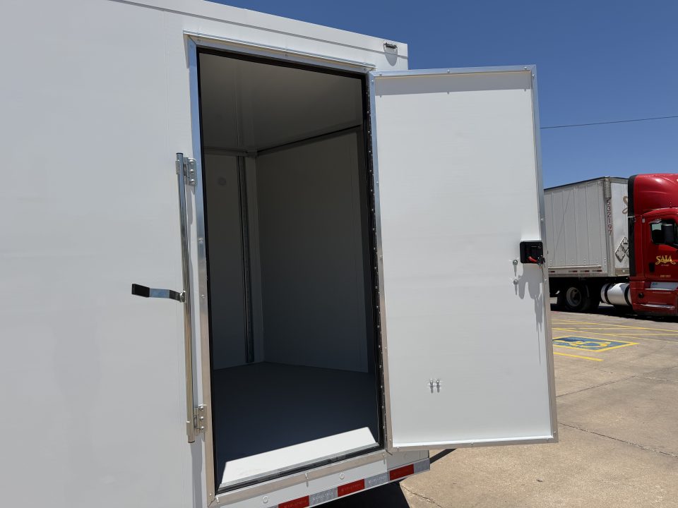 New #002610 2026 CELL TECH TA5 8.5 X 20 TANDEM AXLE ALL STEEL ENCLOSED 14K W/ REAR RAMP DOOR