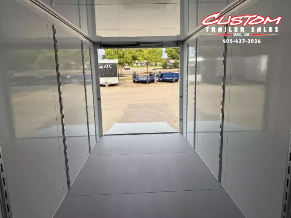 New #002608 2026 CELL TECH TA3 7 X 16 TANDEM AXLE ALL STEEL ENCLOSED W/ REAR RAMP DOOR