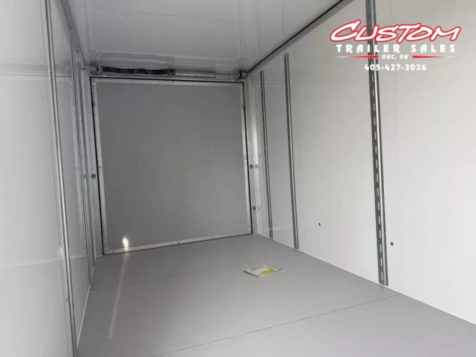 New #002608 2026 CELL TECH TA3 7 X 16 TANDEM AXLE ALL STEEL ENCLOSED W/ REAR RAMP DOOR