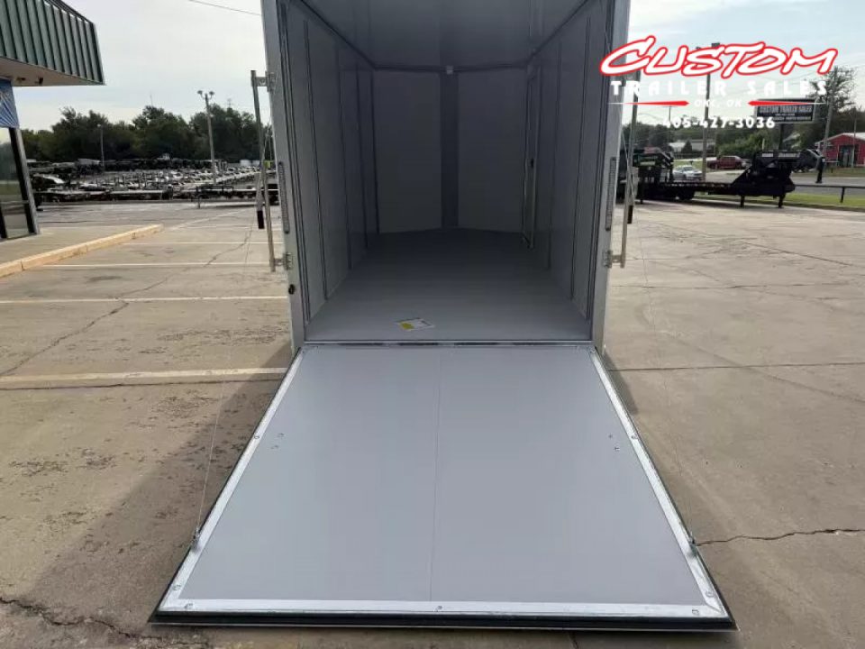 New #002608 2026 CELL TECH TA3 7 X 16 TANDEM AXLE ALL STEEL ENCLOSED W/ REAR RAMP DOOR