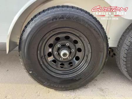 New #002608 2026 CELL TECH TA3 7 X 16 TANDEM AXLE ALL STEEL ENCLOSED W/ REAR RAMP DOOR