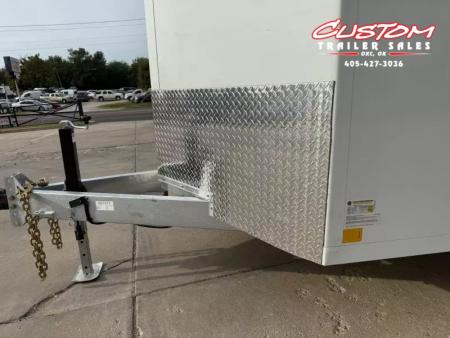 New #002608 2026 CELL TECH TA3 7 X 16 TANDEM AXLE ALL STEEL ENCLOSED W/ REAR RAMP DOOR