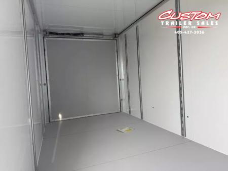 New #002608 2026 CELL TECH TA3 7 X 16 TANDEM AXLE ALL STEEL ENCLOSED W/ REAR RAMP DOOR