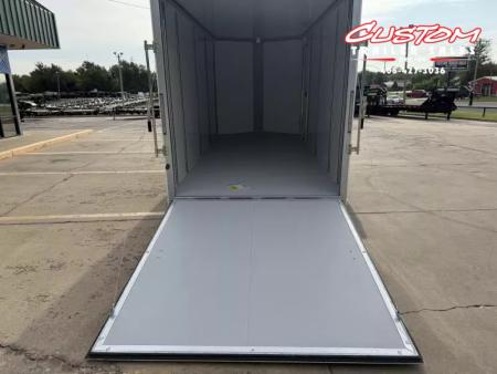 New #002608 2026 CELL TECH TA3 7 X 16 TANDEM AXLE ALL STEEL ENCLOSED W/ REAR RAMP DOOR