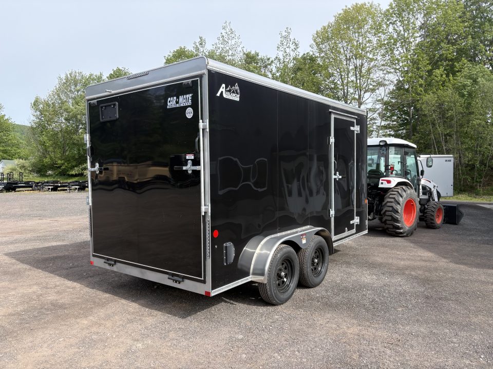 New 2026 Car Mate Trailers 7x14 7' Interior Avalanche Cargo / Enclosed Trailer with Rear Ramp Door