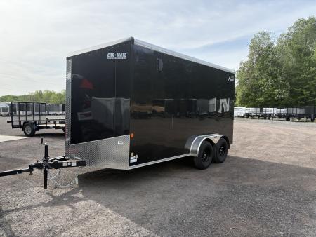 New 2026 Car Mate Trailers 7x14 7' Interior Avalanche Cargo / Enclosed Trailer with Rear Ramp Door