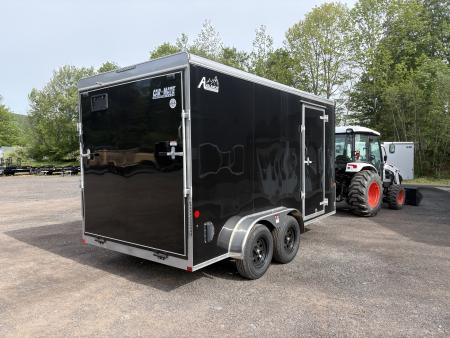 New 2026 Car Mate Trailers 7x14 7' Interior Avalanche Cargo / Enclosed Trailer with Rear Ramp Door