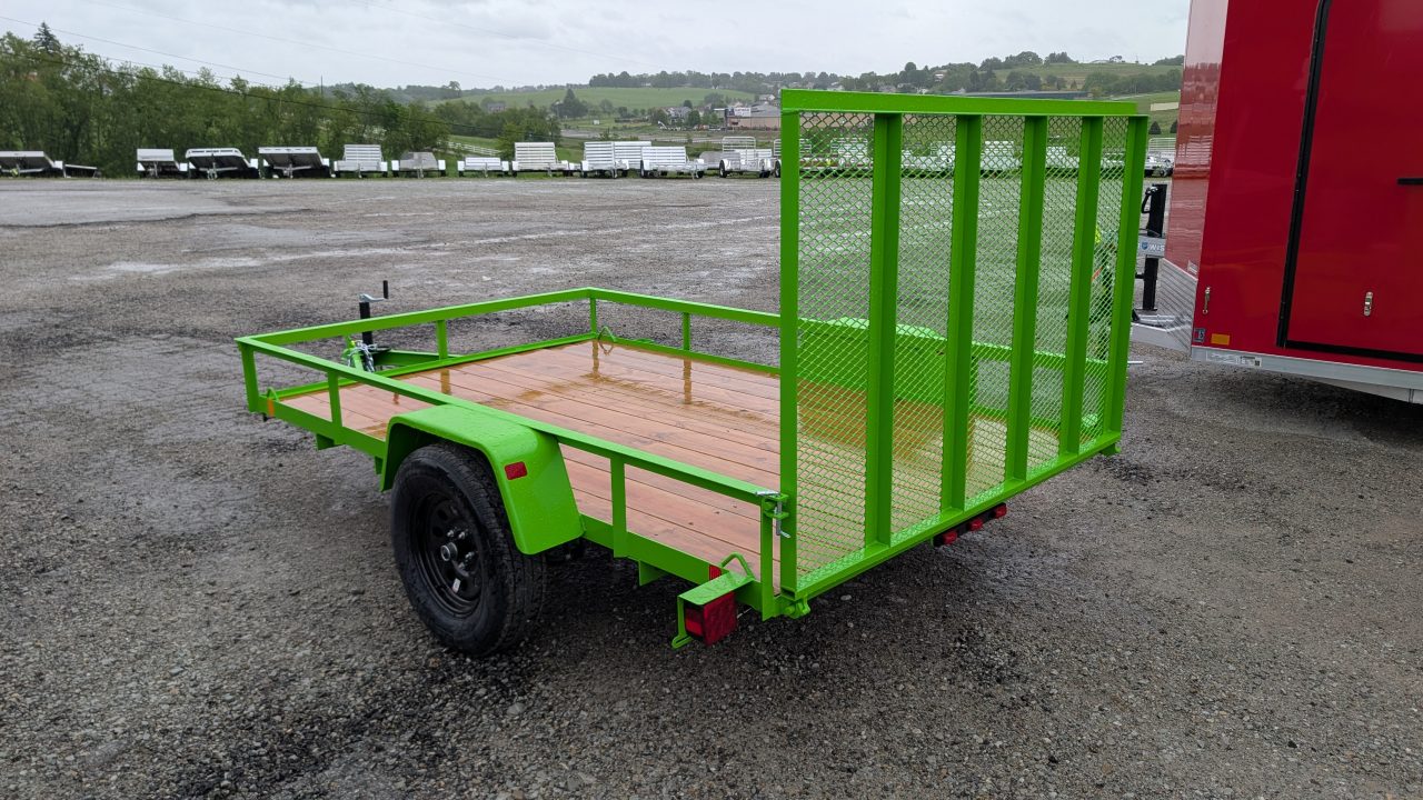New 2027 BWise 6x10 Utility Trailer w/ Angle Top Rail