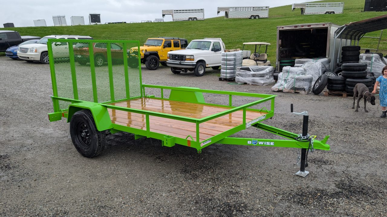 New 2027 BWise 6x10 Utility Trailer w/ Angle Top Rail