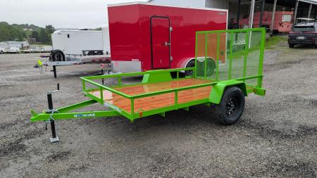 New 2027 BWise 6x10 Utility Trailer w/ Angle Top Rail